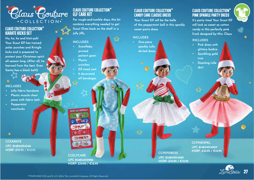 Claus Couture Collection® Elf on the Shelf Clothing